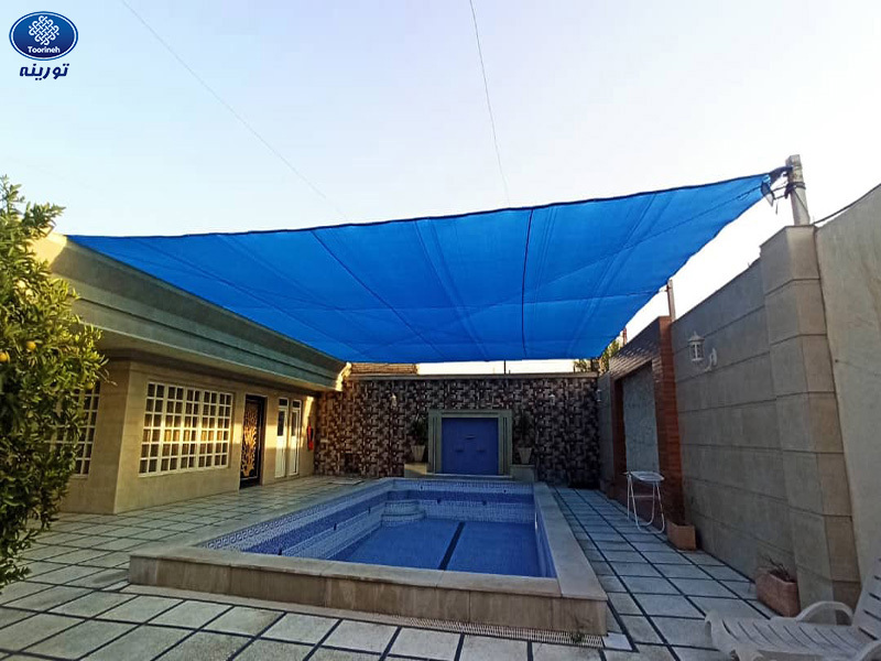 Application of Shade Net for Residential Swimming Pools in Autumn
