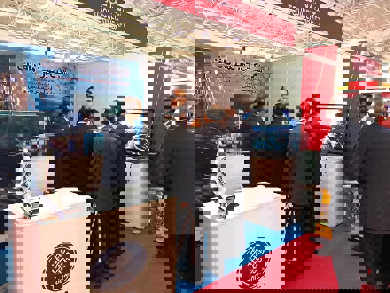 استقبال از غرفه تورینه بافت در نمایشگاه بینالمللی شیلات