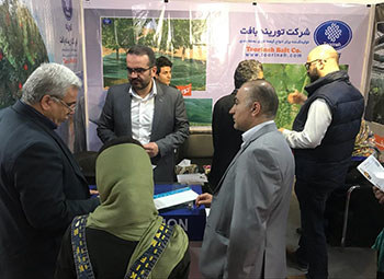 استقبال از غرفه تورینه بافت در چهارمین نمایشگاه بین المللی ایران سبز، تهران